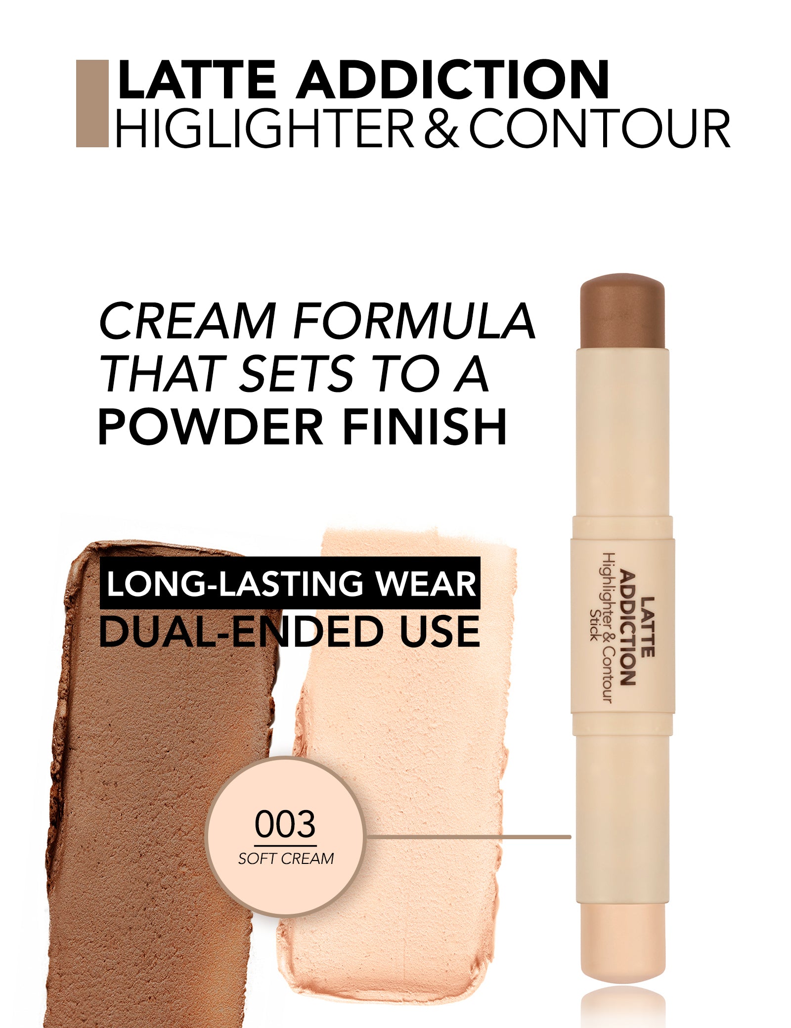 Flormar Latte Addiction Highlighter Contour Stick