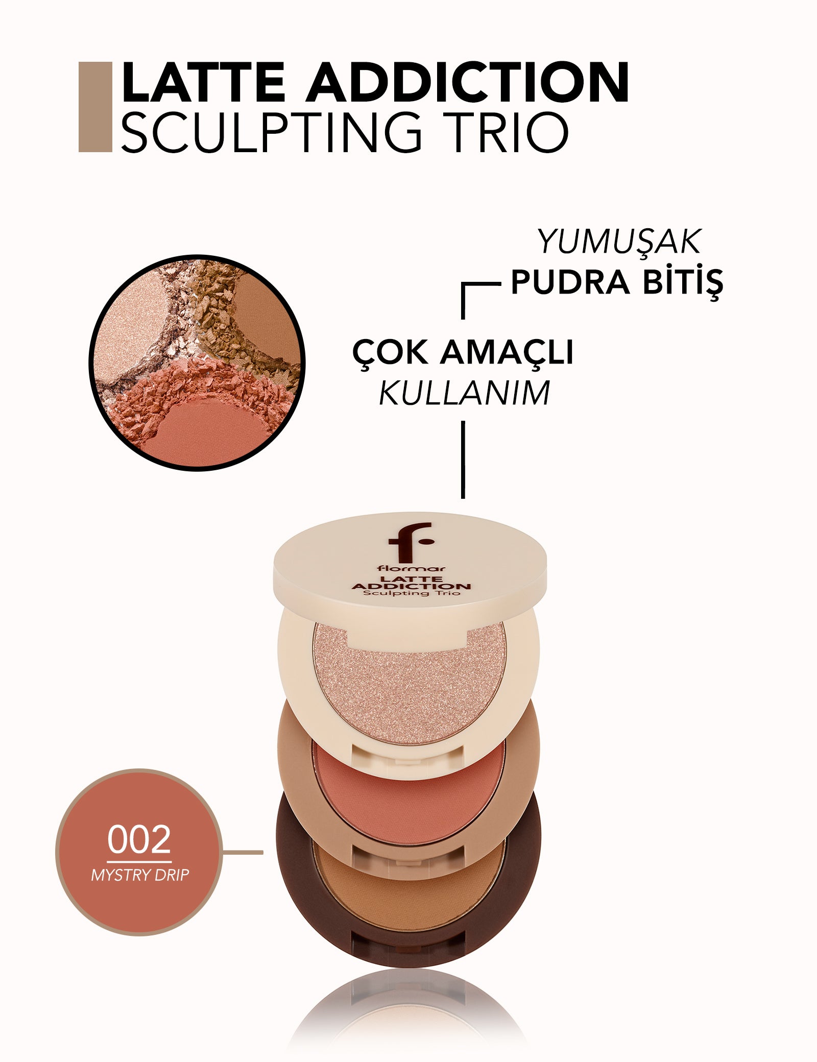 Flormar Latte Addiction Sculpting Trio