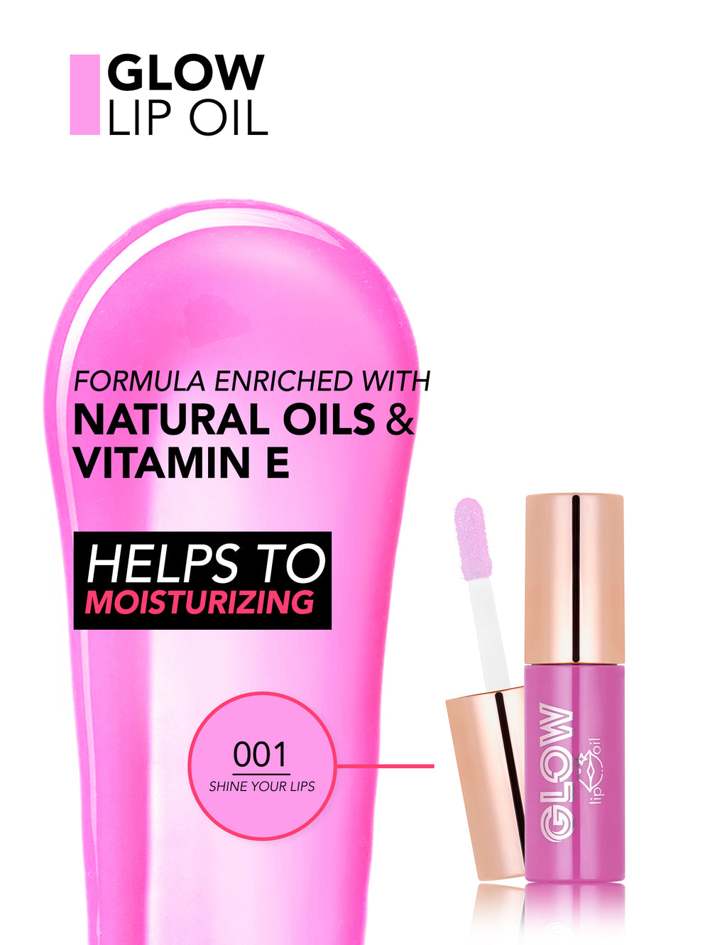 Flormar Glow Lip Oil – formula detail