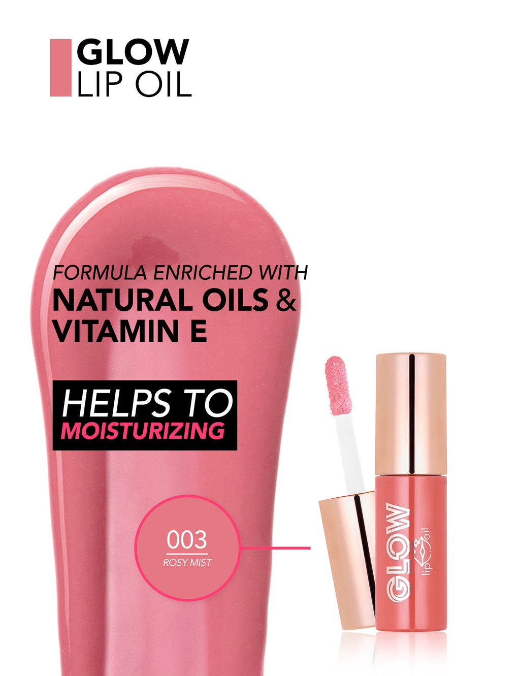 Flormar Glow Lip Oil – formula detail