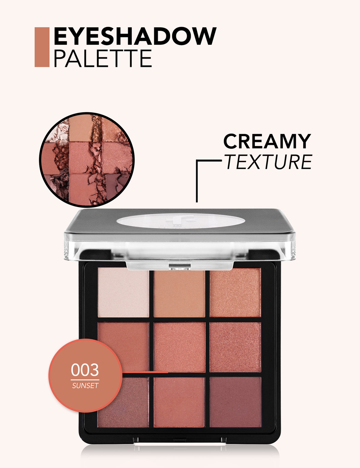 Flormar Color Eyeshadow Palette - 003 Sunset