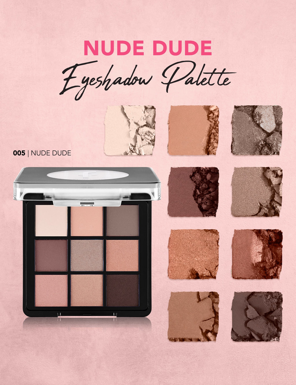 Flormar Color Eyeshadow Palette - 005 Nude Dude