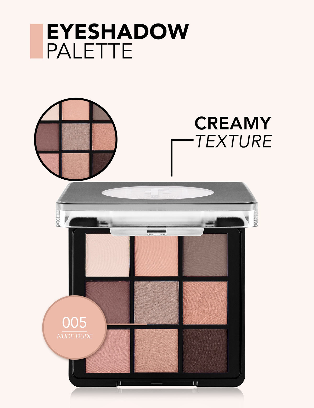 Flormar Color Eyeshadow Palette - 005 Nude Dude
