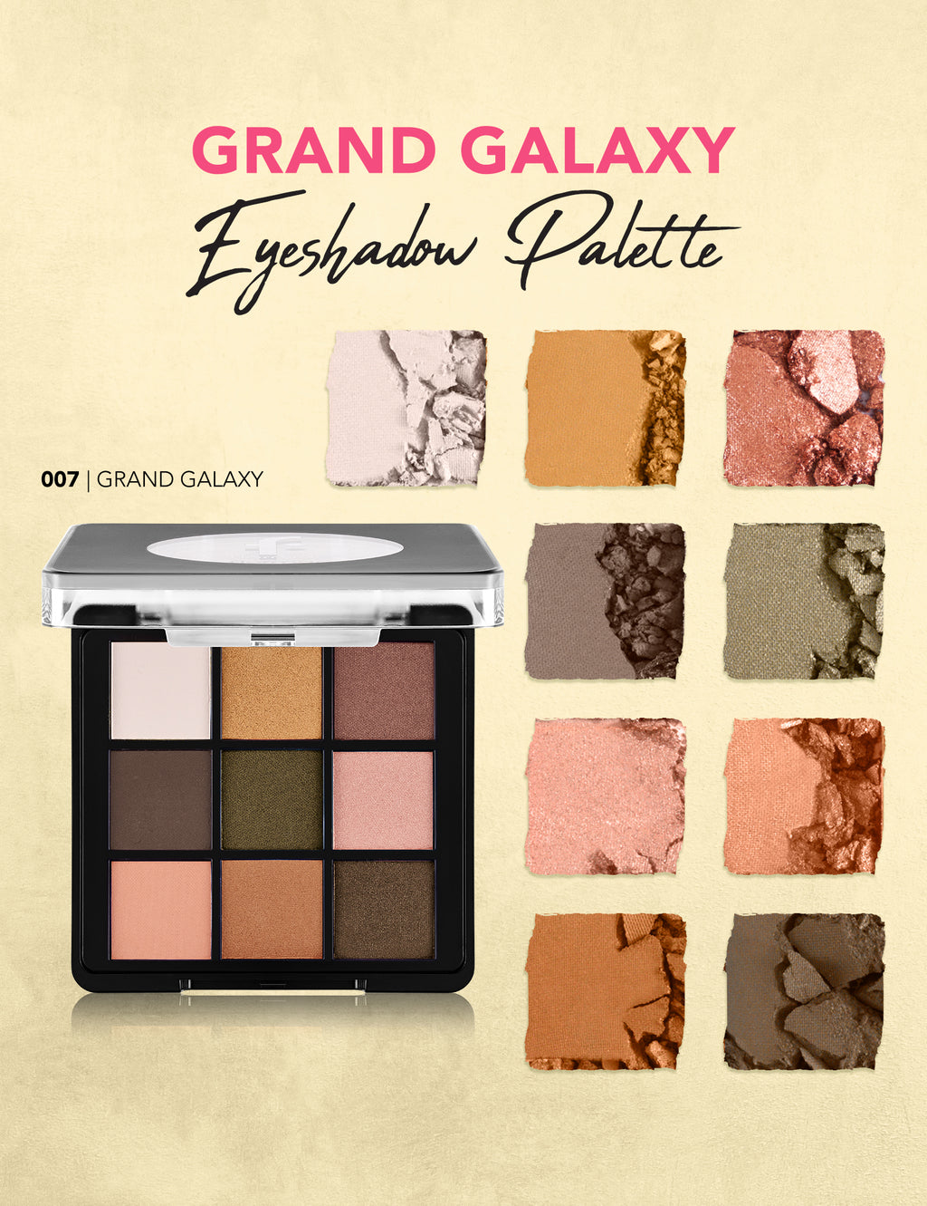 Flormar Color Eyeshadow Palette - 007 Grand Galaxy