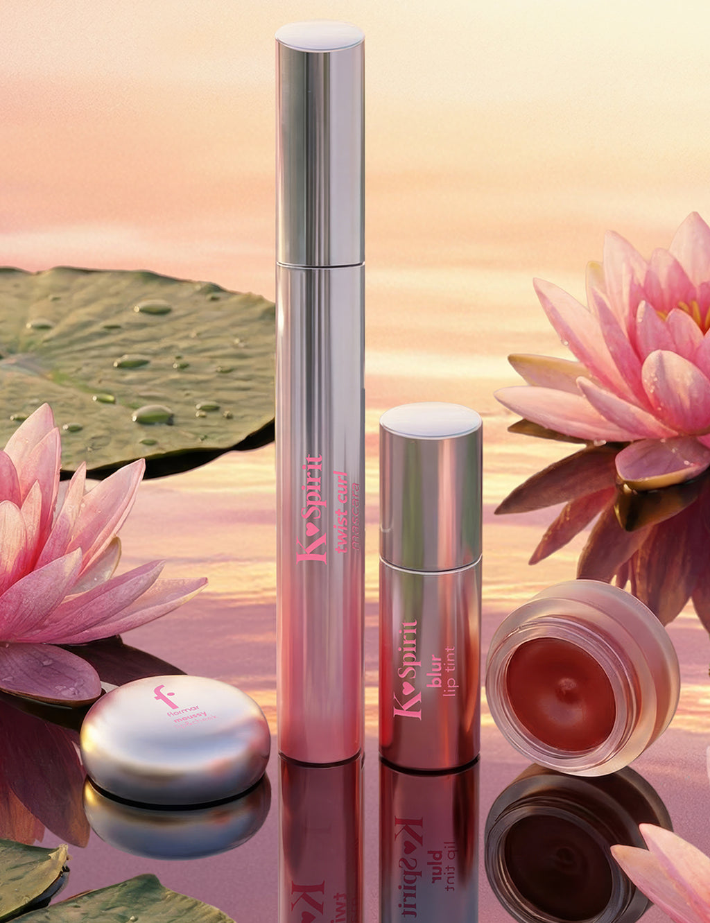 Flormar K-Spirit Moussy Lip&Cheek - 001 Mrhmlw Pnk