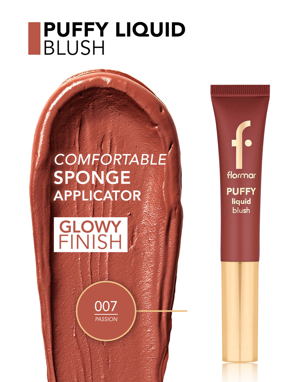 Flormar Puffy Liquid Blush - Passion