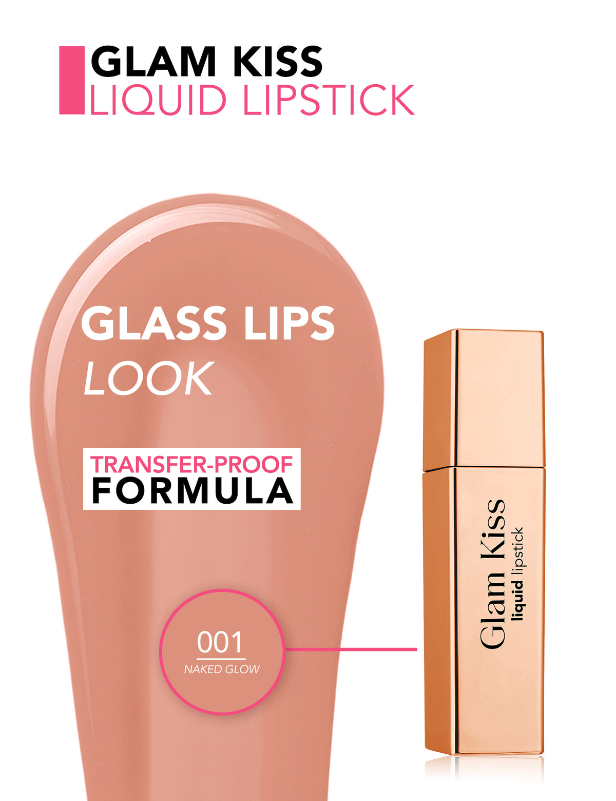 Flormar Glam Kiss Liquid Lipstick - Naked Glow