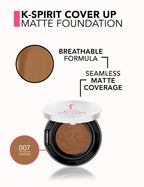 Flormar K-Spirit Cover Up Matte Cushion Foundation - 7 Almnd