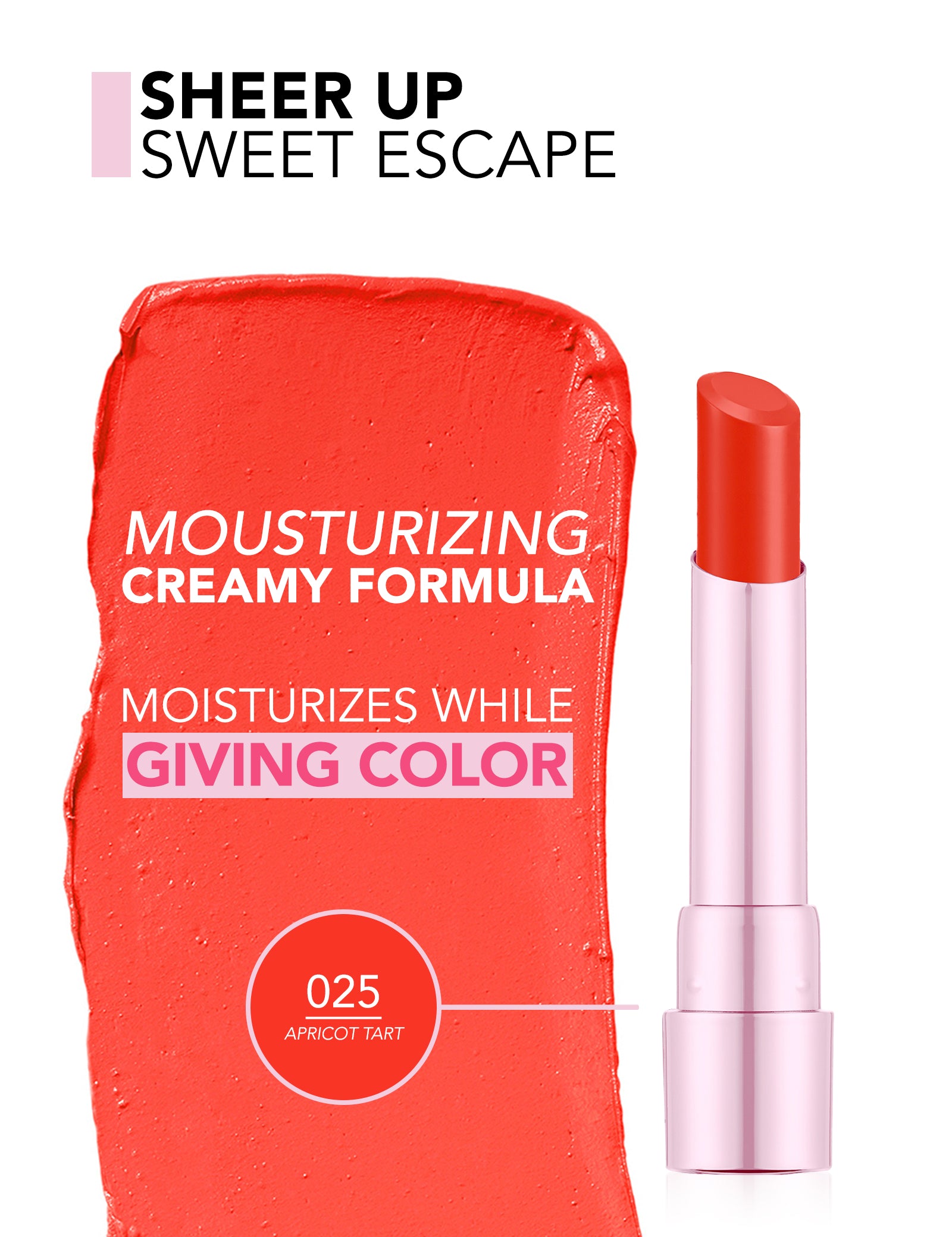 Flormar Sheer Up Sweet Escape Lipstick