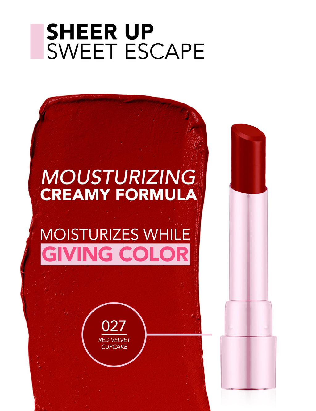 Flormar Sheer Up Sweet Escape Lipstick