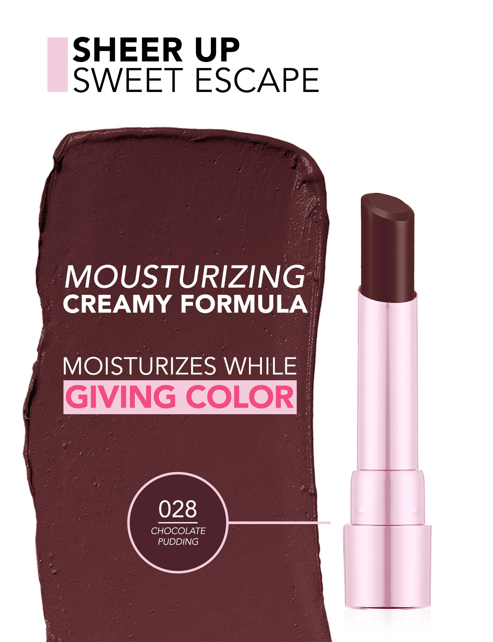 Flormar Sheer Up Sweet Escape Lipstick