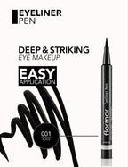Flormar Eyeliner Pen Black - 001 Black