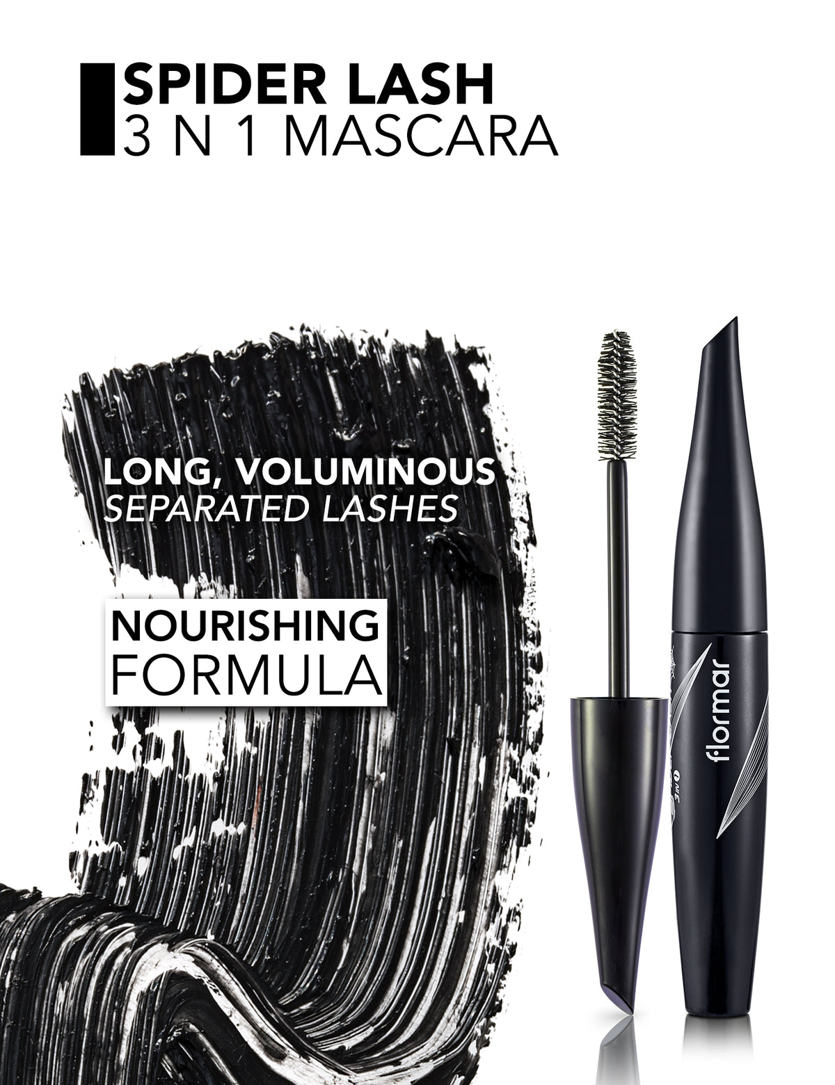Flormar Spider Lash Deep Black Mascara - 003
