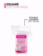 Flormar Square Cotton Pads For Facial - 002 Quare Cotton Pads For Facial