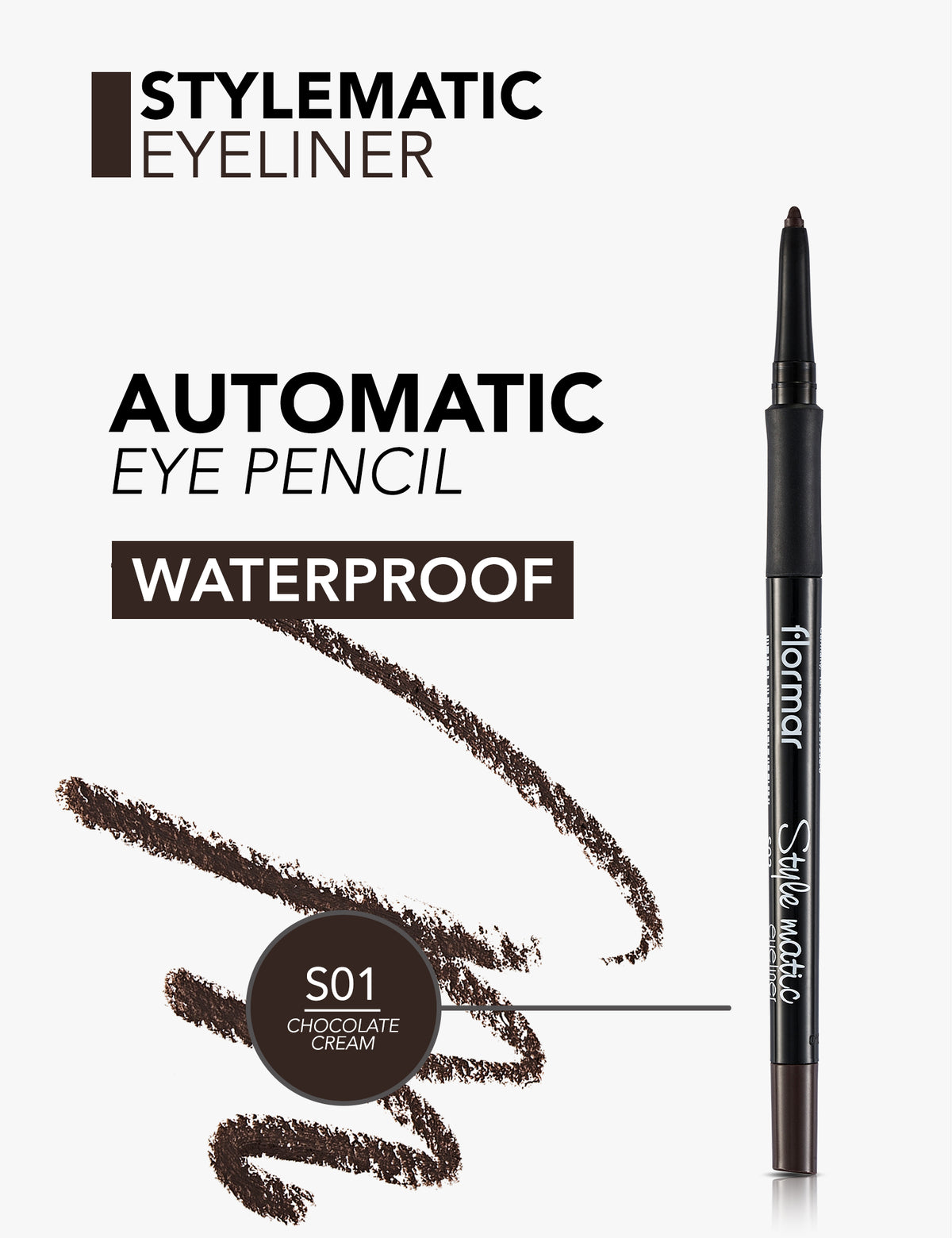 Flormar Style Matic Eyeliner - S01 Chocolate Cream