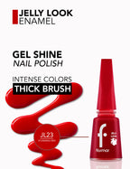 Flormar Jelly Look Nail Enamel - L23 Stunning Red