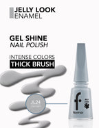 Flormar Jelly Look Nail Enamel - L24 Light Grey