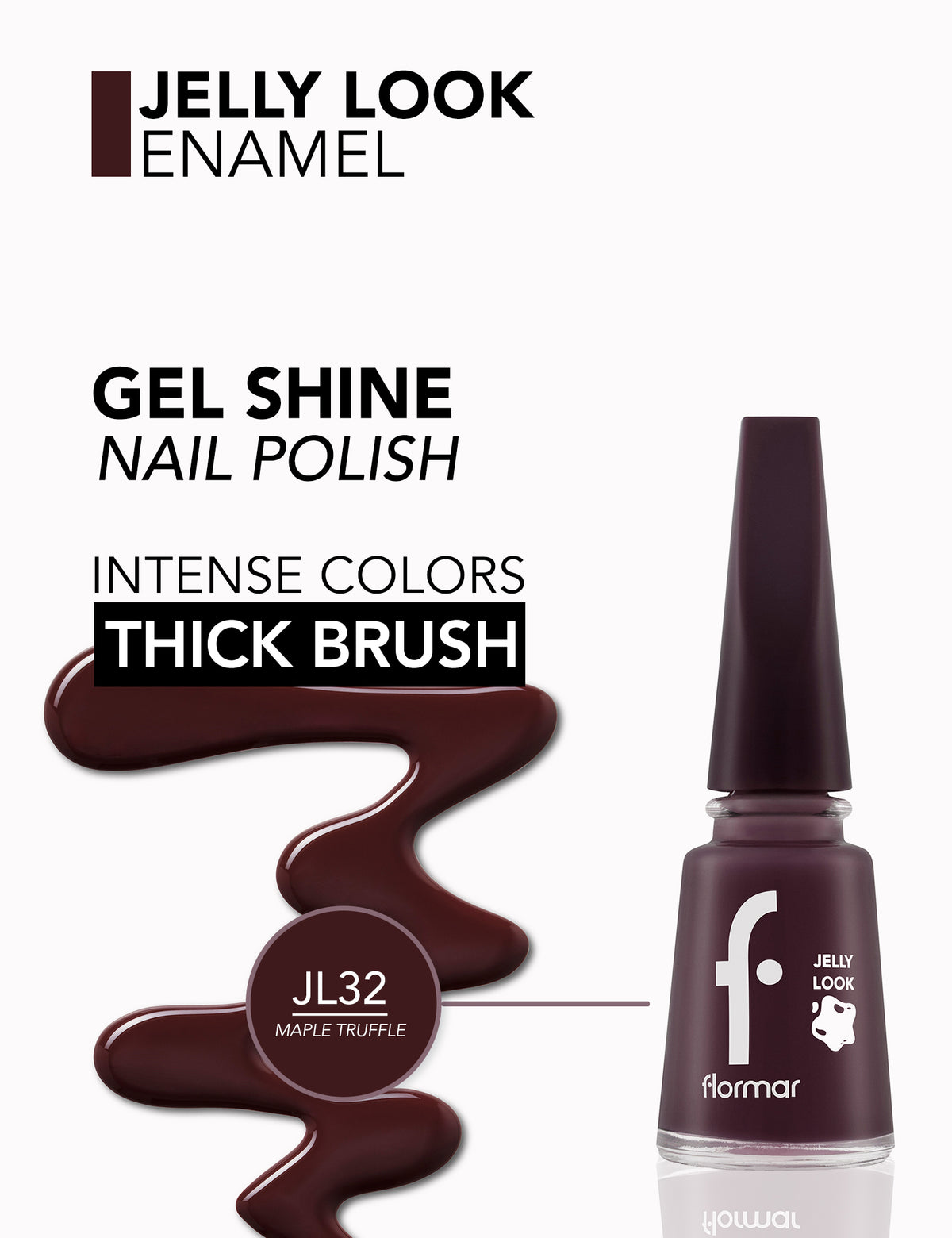 Flormar Jelly Look Nail Enamel - L32 Maple Truffle