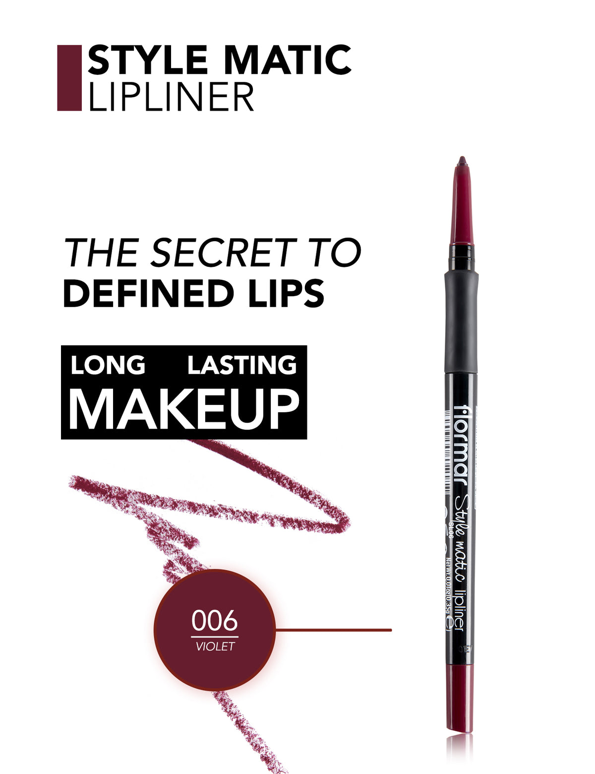 Flormar Style Matic Lipliner - L06 Violet Sl