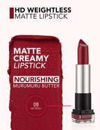 Flormar Hd Weightless Matte Lipstick - Red Velvet