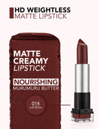 Flormar Hd Weightless Matte Lipstick - 014 Ruby Brown