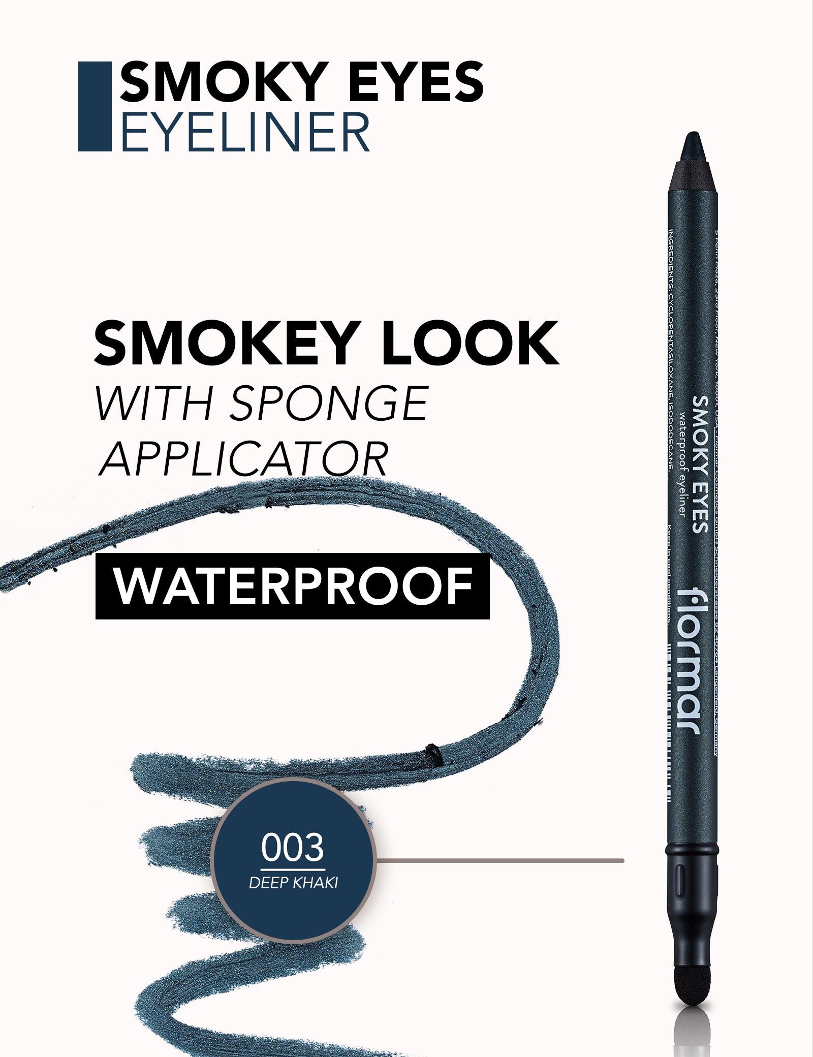 Flormar Smoky Eyes Waterproof Eyeliner