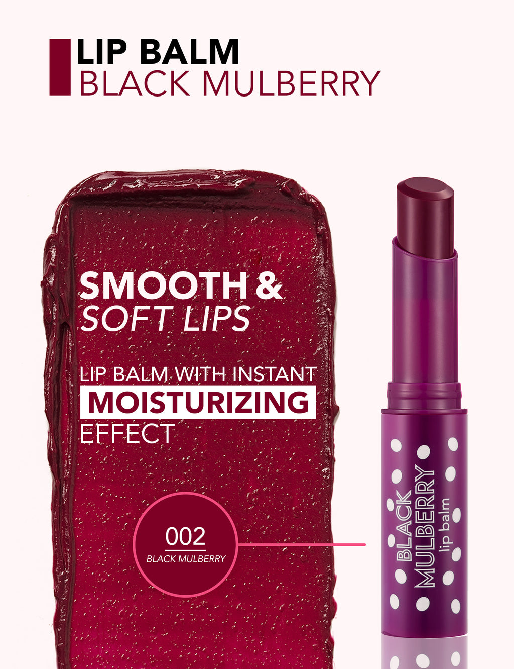 Flormar Lip Balm Apple - 002 Black Mulberry