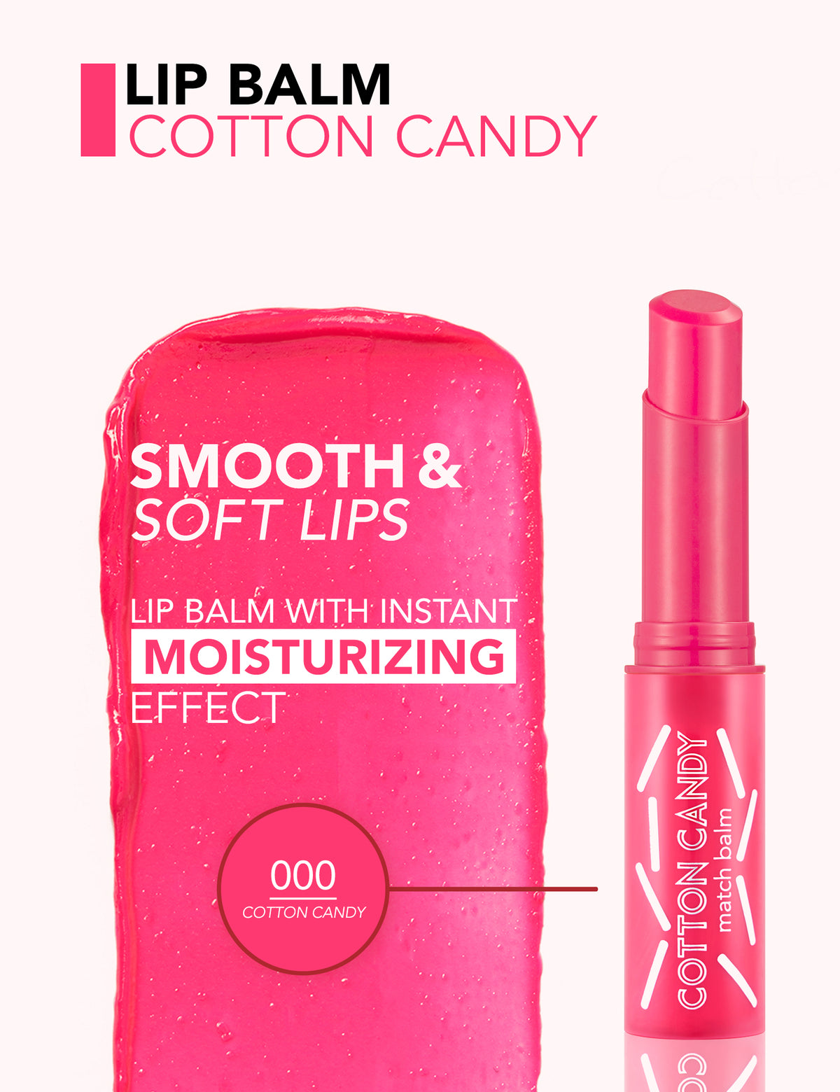 Flormar Match Balm Cotton Candy - 000 Atch Balm Lbm-cotton Candy