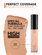 Flormar Perfect Coverage Liquid Concealer - Light/Medi