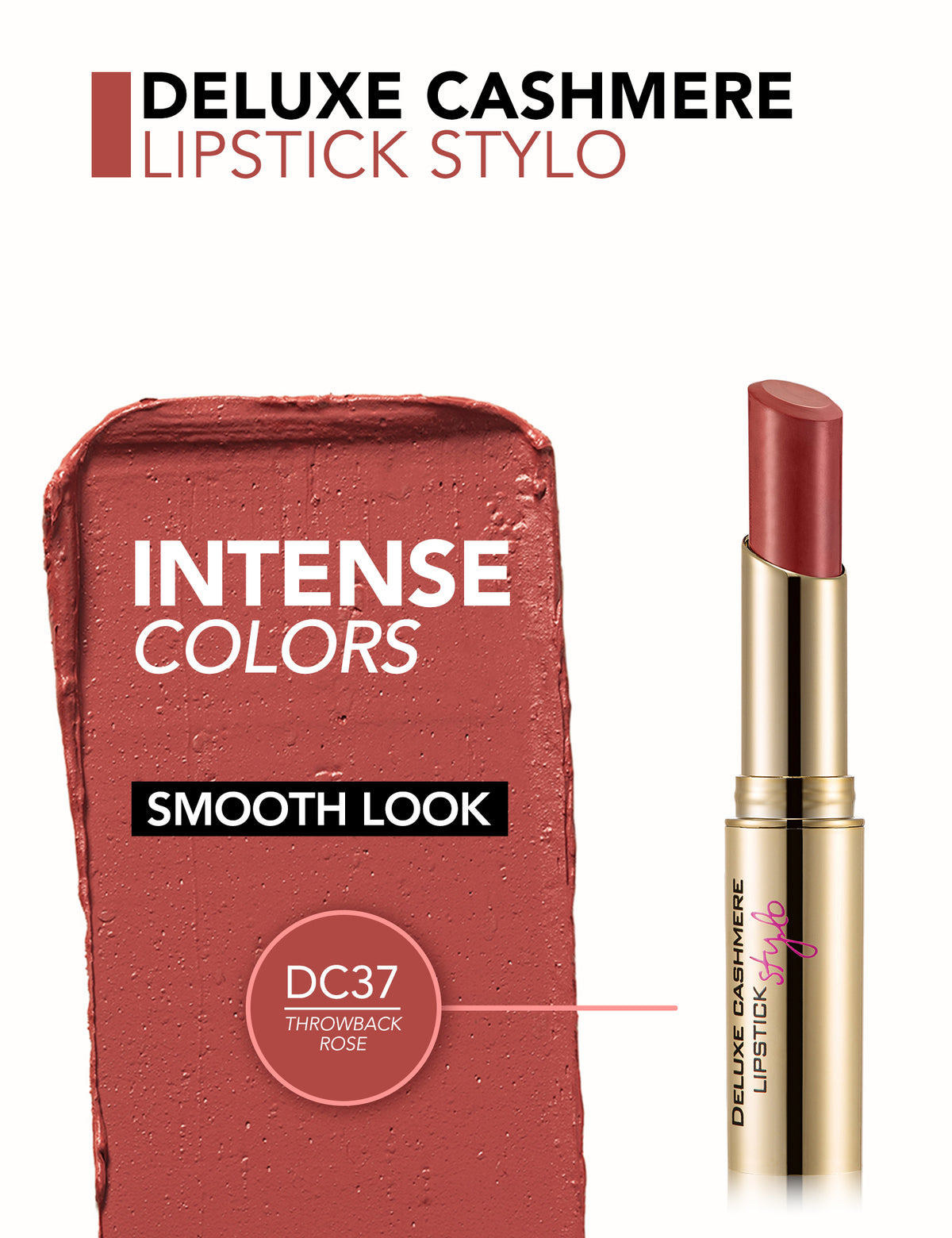 Flormar Deluxe Cashmere Lipstick - C37 T.b.rose