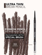 Flormar Ultra Thin Brow Pencil - 004 Dark Brown