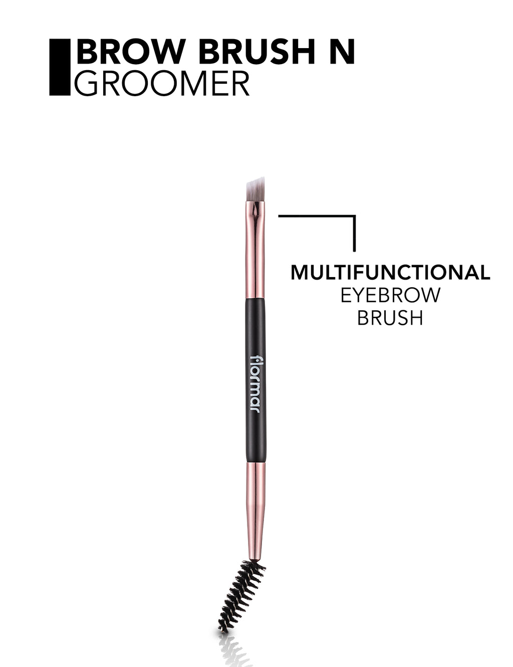 Flormar Brow Brush & Groomer - 015 Row Brush & Groomer Redesign Gro