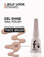 Flormar Jelly Look Nail Enamel - L58 Milky