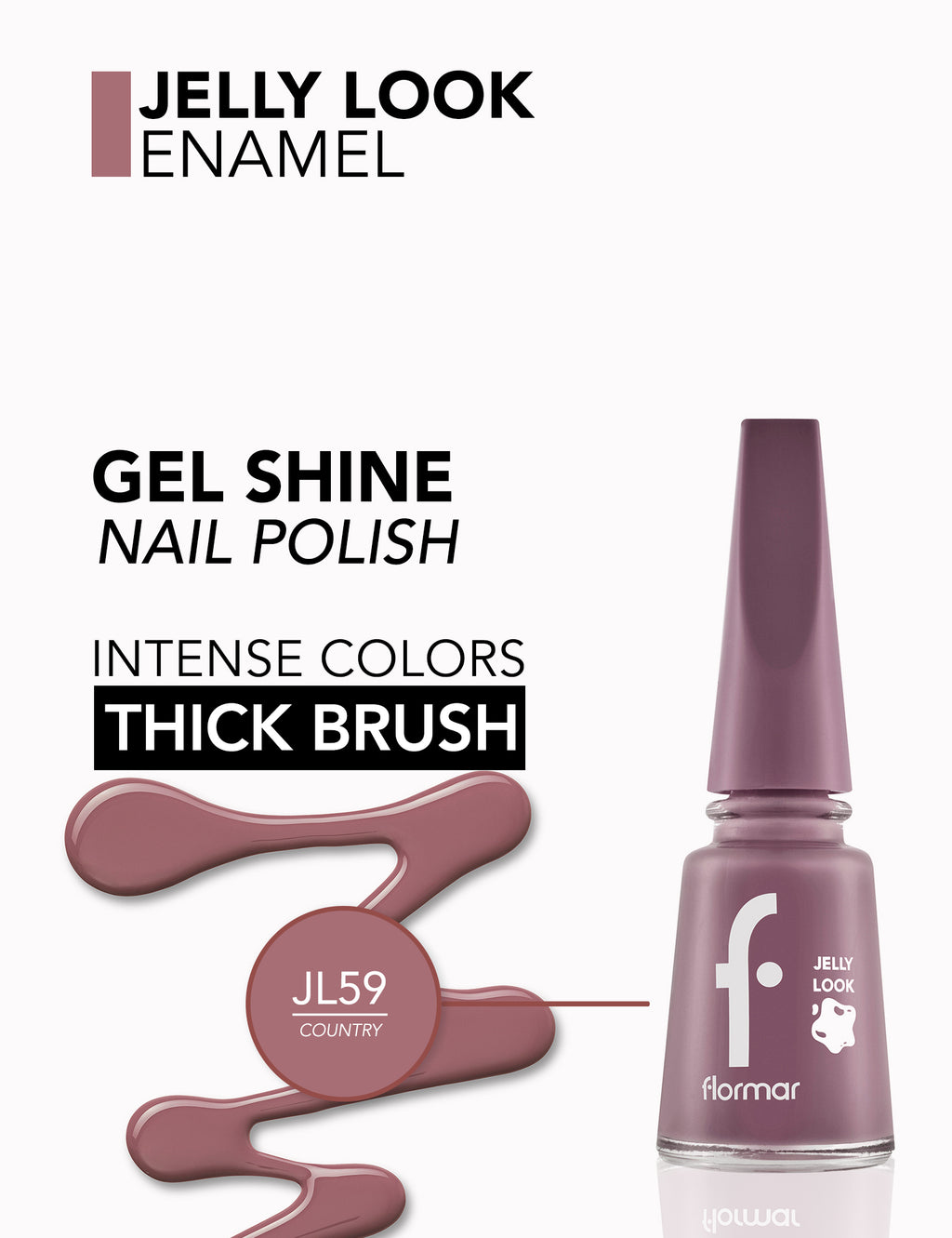 Flormar Jelly Look Nail Enamel - L59 Country