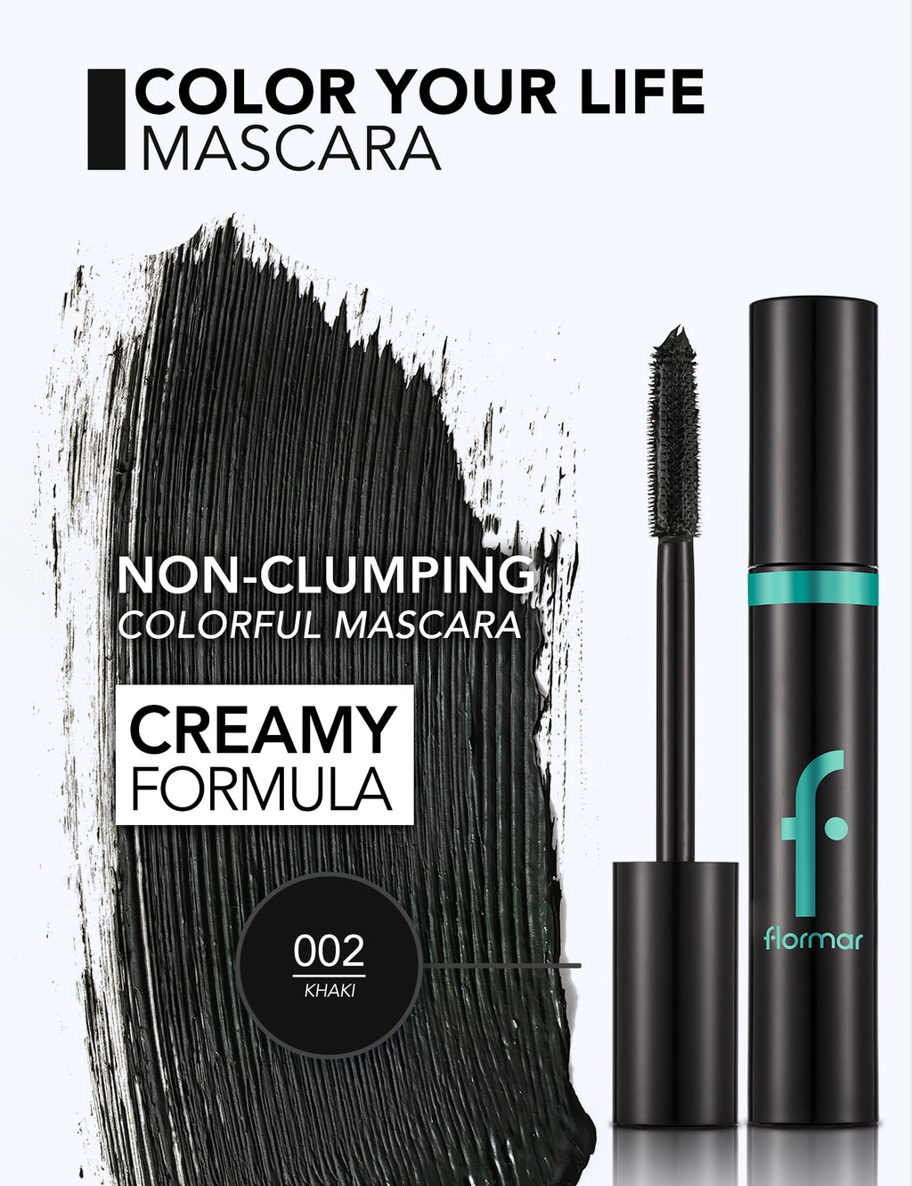 Flormar Color Your Life Mascara Brown - 002 Khaki