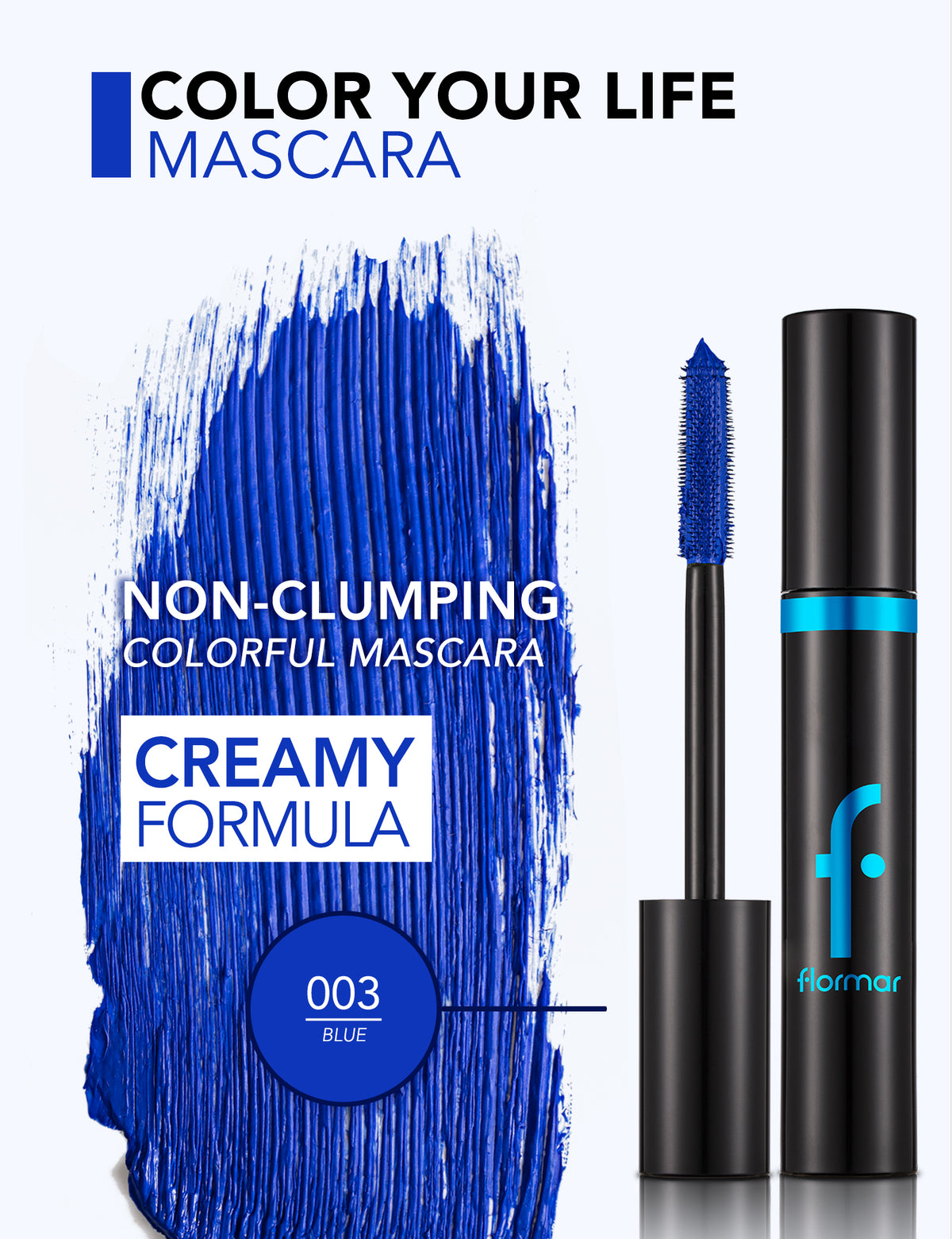 Flormar Color Your Life Mascara Brown - 003 Blue