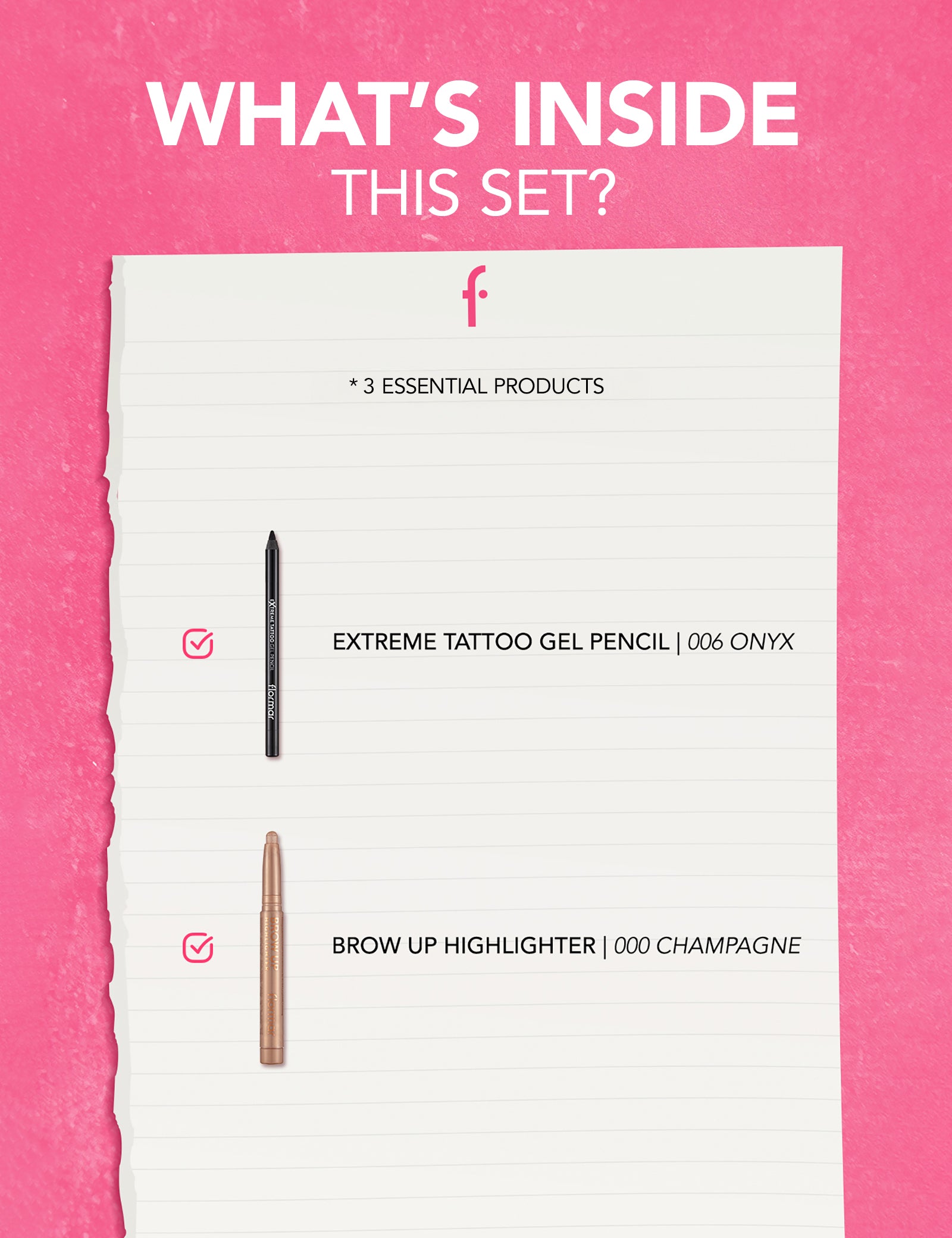 Flormar Perfect Combination 2-piece Makeup Set – shade swatches