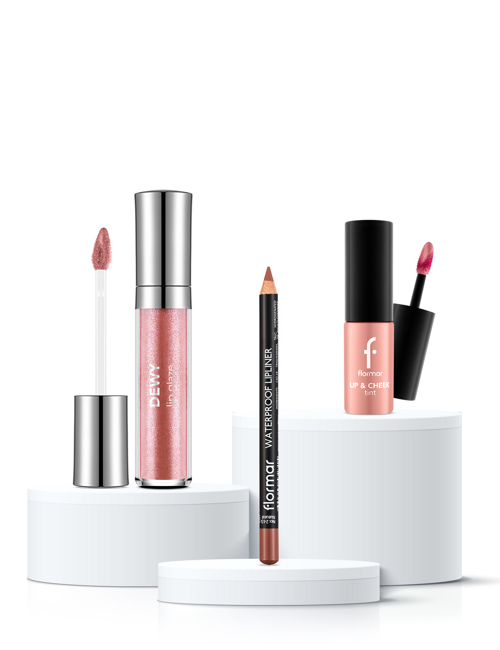 Flormar Perfect Lip Combo 3-piece Lip Makeup Set – product shot