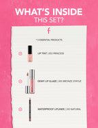 Flormar Perfect Lip Combo 3-piece Lip Makeup Set – shade close-up