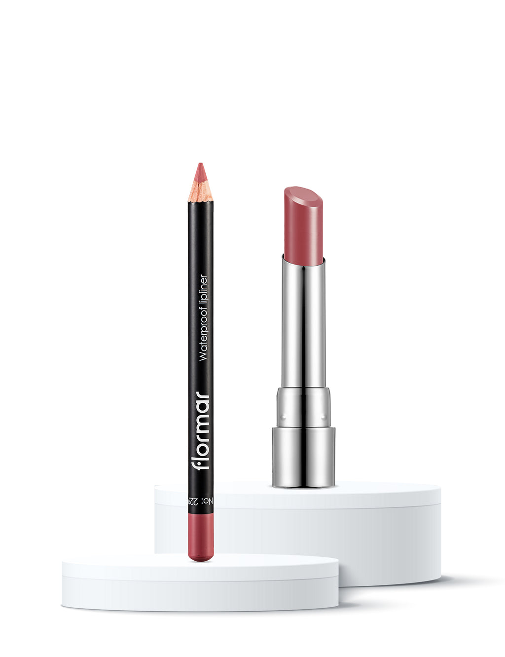 Flormar Pinkish Lips 2-Piece Makeup Set – full set product