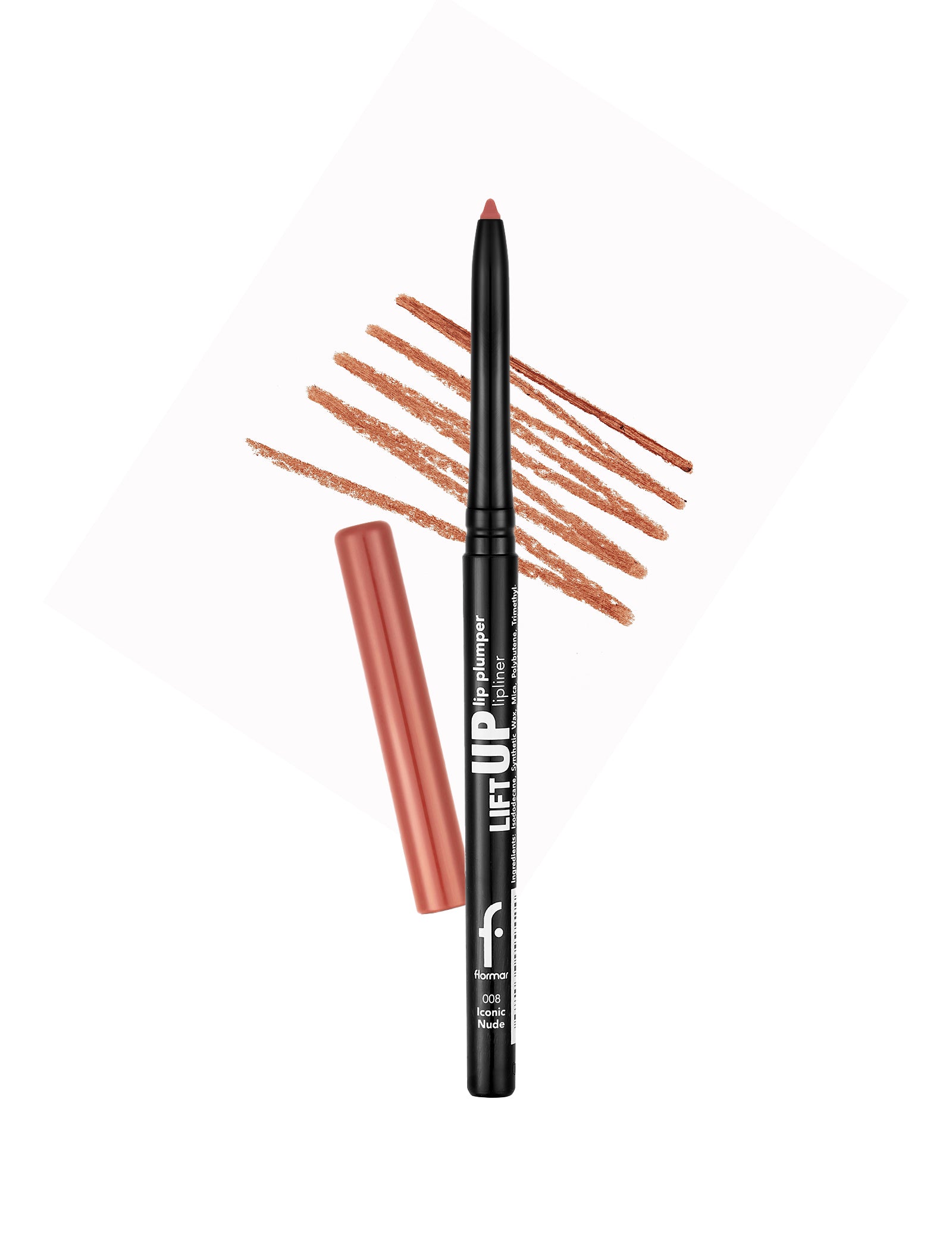 Flormar Lift Up Volumizing 2-Piece Nude Lip Set – texture detail