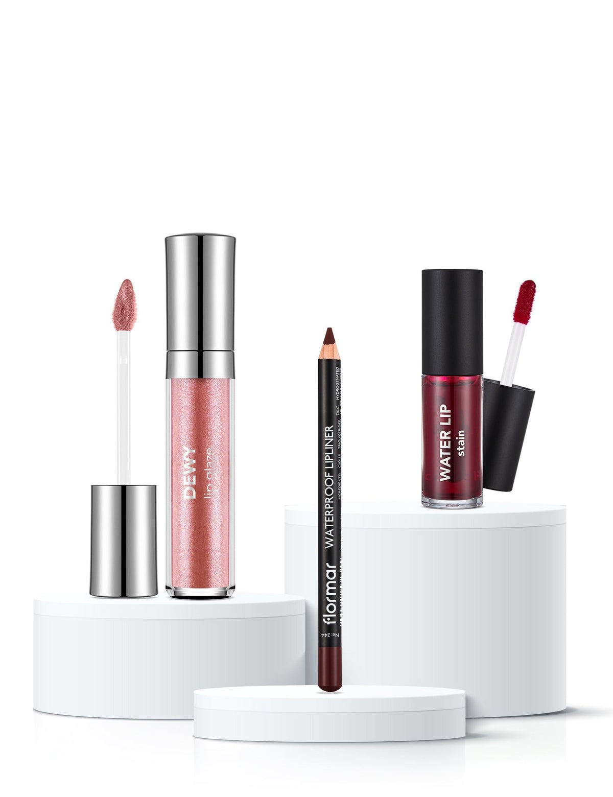Cherry Cola Lips 3-piece Lip Set - Flormar KSA