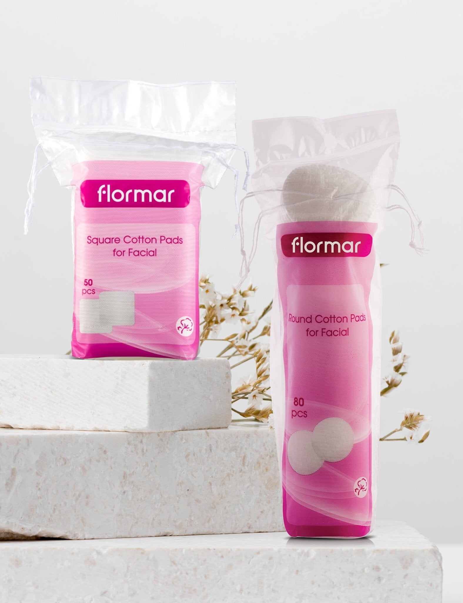 Flormar Square Cotton Pads For Facial - Flormar KSA