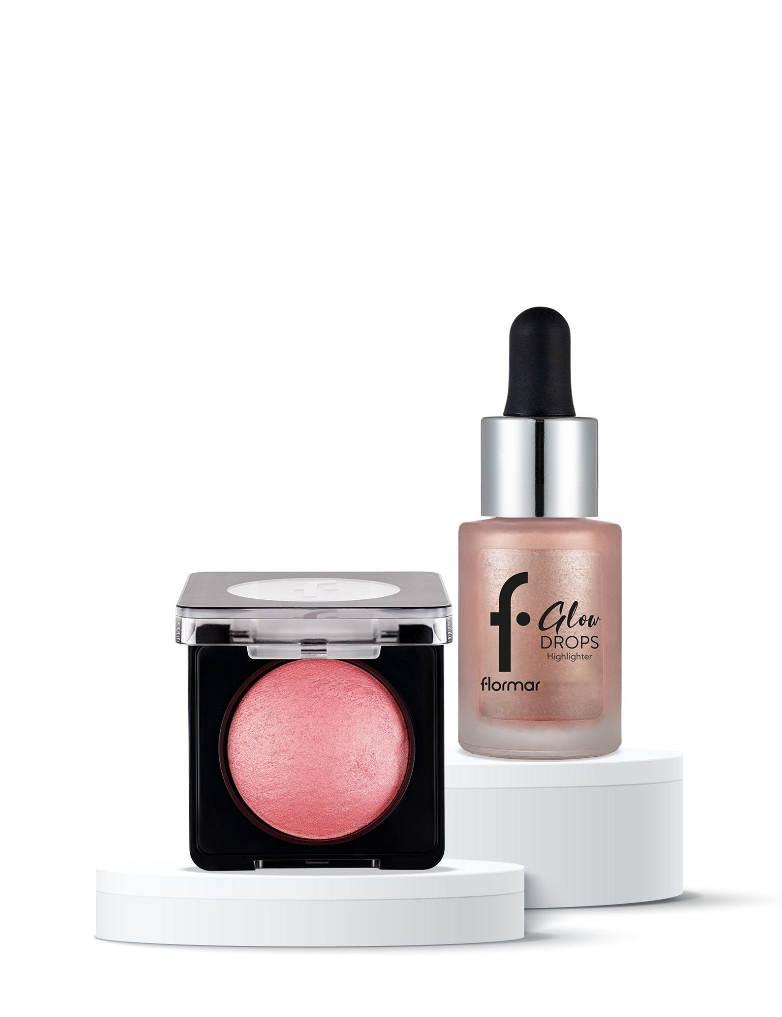 Mix & Match 2-Piece Highlighter & Blush Set - Flormar KSA